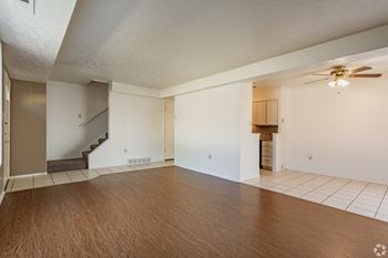 Faux wood flooring